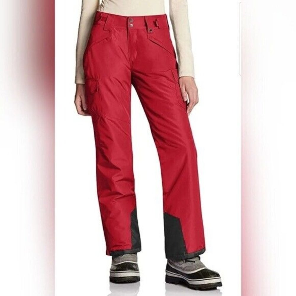 TSLA Womens Winter Snow Pants, Waterproof Insulated Ski Pants, Ripstop Snowboard